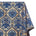 Baroque Floral Two Tone Polyester Chenille Damask Jacquard Fabric SV581286 Beige / Royal Blue 1