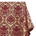 Baroque Floral Two Tone Polyester Chenille Damask Jacquard Fabric SV581288 Beige / Burgundy 1