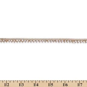 1 Centimeter Triangular Rhinestone Glitter Braided Trim SV581367 Champagne A9