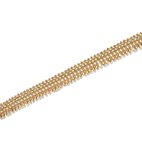 1 Inch Glitter Gem Gut Rhinestone Corded Trim SV581369 Gold A2