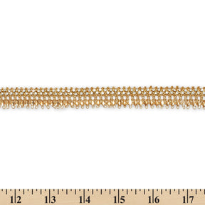 1 Inch Glitter Gem Gut Rhinestone Corded Trim SV581369 Gold A9