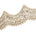 4 Inch Floral Mirror Beaded Rhinestone Metallic Corded Mesh Trim SV581376 Gold A2