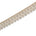 1 25 Inch Floral Beaded Rhinestone Corded Mesh Trim SV581387 Champagne A2