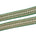 1 5 Inch Floral Petal Corded Two Tone Woven Trim SV581402 Kelly Green A1