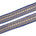 1 5 Inch Floral Petal Corded Two Tone Woven Trim SV581403 Royal Blue A1