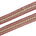 1 5 Inch Floral Petal Corded Two Tone Woven Trim SV581406 Burgundy A1