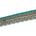 2 Inch Regal Gold Metallic Sequined Cording On Plain Woven Trim SV581408 Teal A2
