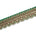 2 Inch Regal Gold Metallic Sequined Cording On Plain Woven Trim SV581409 Kelly Green A2