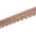 2 Inch Regal Gold Metallic Sequined Cording On Plain Woven Trim SV581411 Pink A2