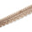 2 Inch Regal Gold Metallic Sequined Cording On Plain Woven Trim SV581415 Beige A2