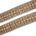 2 5 Inch Geometric Rhinestone Beaded Sequin Corded Eyelet Lace Trim SV581426 Brown A1