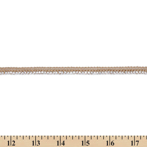 1 Centimeter Diamond Rhinestone Metallic Braided Cord Trim SV581427 Gold A9