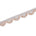 1 Inch Rhinestone Metallic Cording On Scalloped Embroidered Trim SV581432 Peach A2