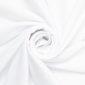 Matte Striped Crinkle Stretch Satin Fabric SV581453 White 1
