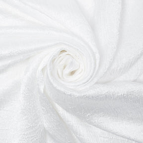 Shiny Shimmer Crinkle Satin Fabric SV581469 White 1