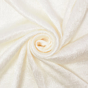 Shiny Shimmer Crinkle Satin Fabric SV581471 Ivory 1