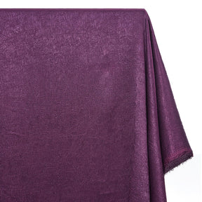 Shiny Shimmer Crinkle Satin Fabric SV581478 Plum 2