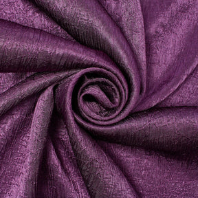 Shiny Shimmer Crinkle Satin Fabric SV581478 Plum 1