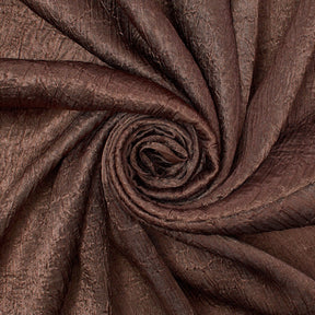 Shiny Shimmer Crinkle Satin Fabric SV581481 Brown 1