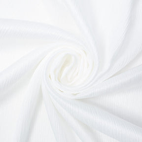 Shiny Striped Crinkle Crepe Satin Fabric SV581484 White 1