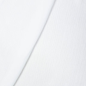 Shiny Striped Crinkle Crepe Satin Fabric SV581484 White 3