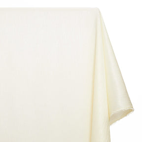 Shiny Striped Crinkle Crepe Satin Fabric SV581486 Ivory 2