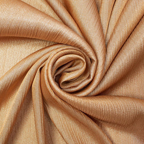 Shiny Striped Crinkle Crepe Satin Fabric SV581490 Antique Gold 1
