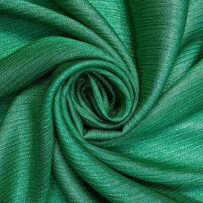 Shiny Striped Crinkle Crepe Satin Fabric SV581547 Green 1