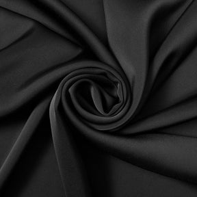 Polyester Double Face Satin Fabric SV581603 Black 1