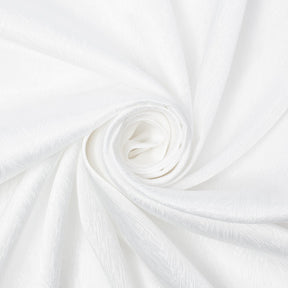 Striped Herringbone Stretch Jacquard Satin Fabric SV581612 White A2