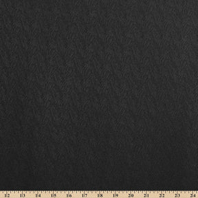 Striped Herringbone Stretch Jacquard Satin Fabric SV581613 Black A9