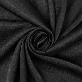 Striped Herringbone Stretch Jacquard Satin Fabric SV581613 Black A2