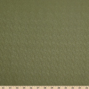 Striped Herringbone Stretch Jacquard Satin Fabric SV581623 Olive A9