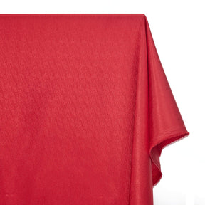 Striped Herringbone Stretch Jacquard Satin Fabric SV581626 Red A1