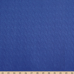 Striped Herringbone Stretch Jacquard Satin Fabric SV581628 Royal Blue A9