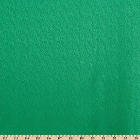 Striped Herringbone Stretch Jacquard Satin Fabric SV581629 Kelly Green A9