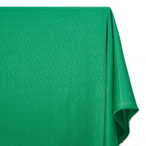 Striped Herringbone Stretch Jacquard Satin Fabric SV581629 Kelly Green A1