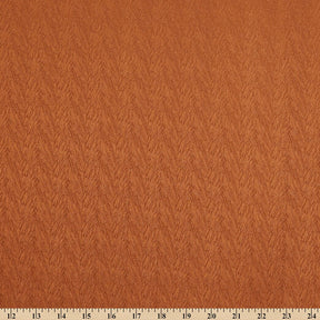 Striped Herringbone Stretch Jacquard Satin Fabric SV581630 Rust A9