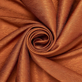 Striped Herringbone Stretch Jacquard Satin Fabric SV581630 Rust A2