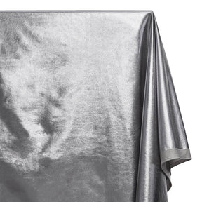 Metallic Stretch Foil Lame On Interlock Knit Fabric SV581660 Grey 2