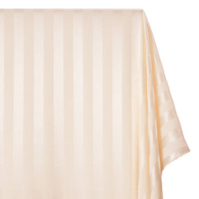 1 Inch Striped Stretch Satin Jacquard Fabric SV581721 Ivory 1