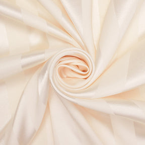1 Inch Striped Stretch Satin Jacquard Fabric SV581721 Ivory 2