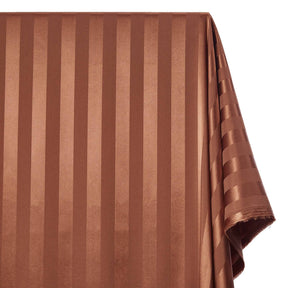 1 Inch Striped Stretch Satin Jacquard Fabric SV581729 Brown 1