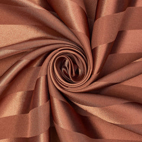 1 Inch Striped Stretch Satin Jacquard Fabric SV581729 Brown 2