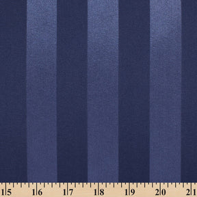 1 Inch Striped Stretch Satin Jacquard Fabric SV581730 Navy Blue 3