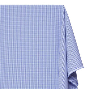 1/16 Inch Gingham Check Polyester Cotton Poplin Fabric SV575743 Royal Blue / White Image A1