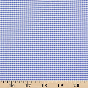 1/16 Inch Gingham Check Polyester Cotton Poplin Fabric SV575743 Royal Blue / White Image A9