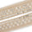 2 5 Inch Beaded Rhinestone Floral Mirrored Leafy Metallic Corded Mesh Lace Trim SV581891 Champagne A1