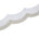 3 Inch Scalloped Regal Rhinestones Beads Metallic Cording On Polyester Mesh Trim SV581909 Off White A2