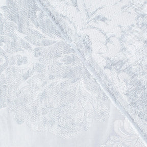 Royal Damask Chenille Upholstery Brocade Satin Jacquard Fabric SV581973 Off White Grey A3